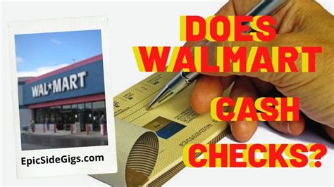 Can I Cash Any Check At Walmart